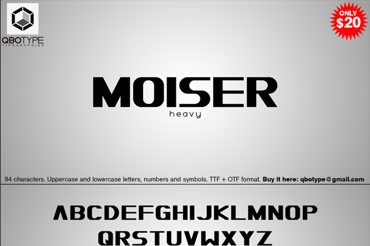 Moiser heavy Font