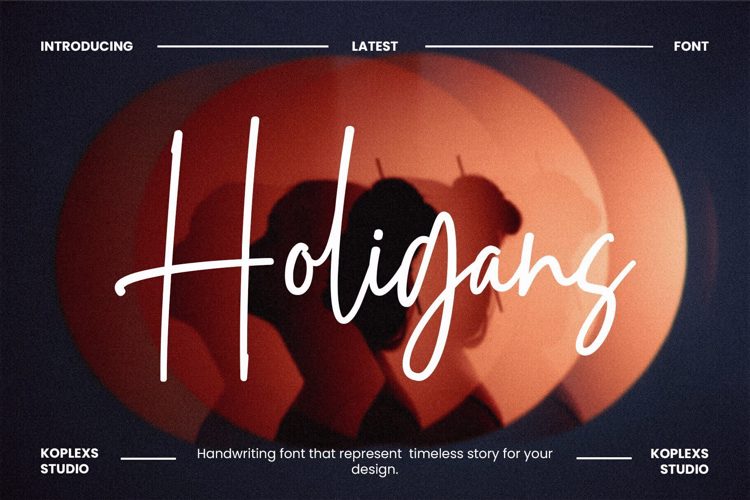 Preview of Holigans Font