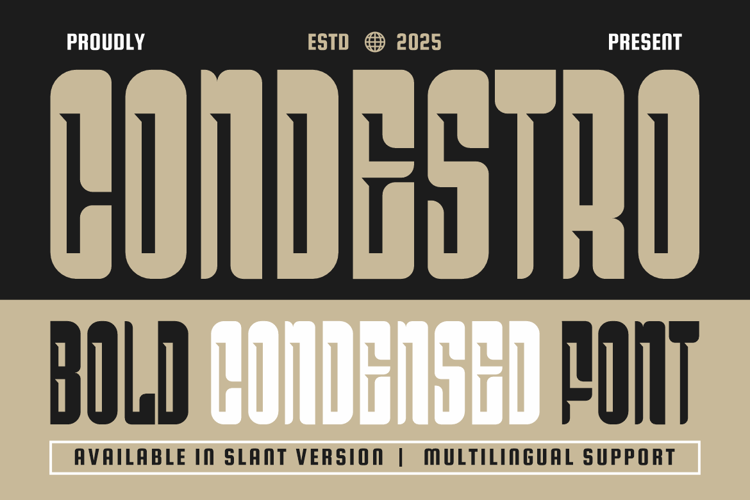 Preview of Condestro Font