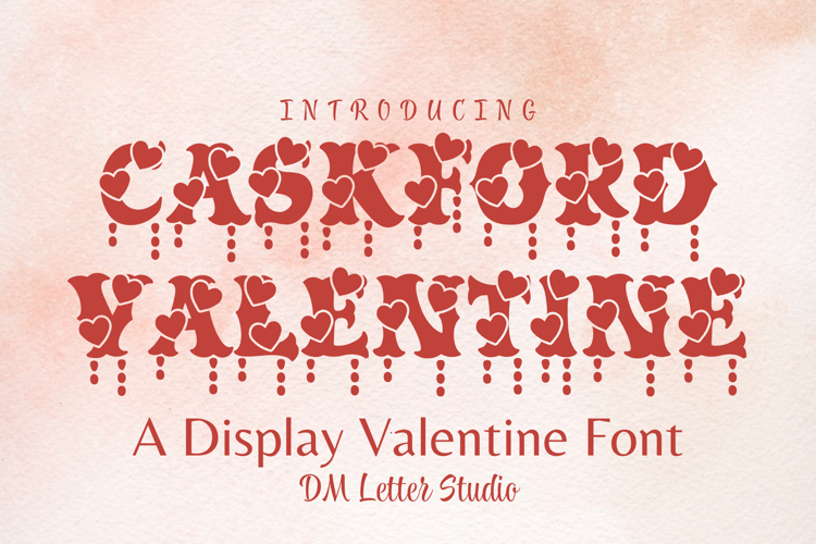 Preview of Caskford Valentine Font