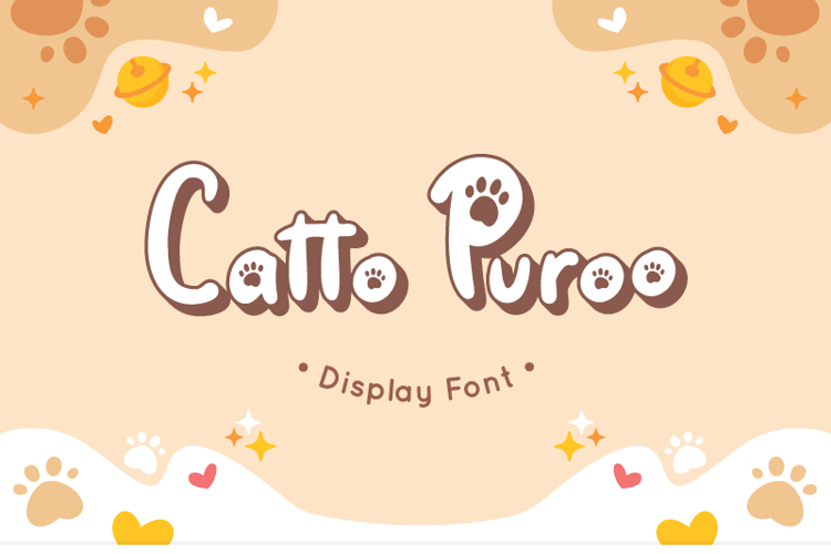 Preview of Catto Puroo Display Font