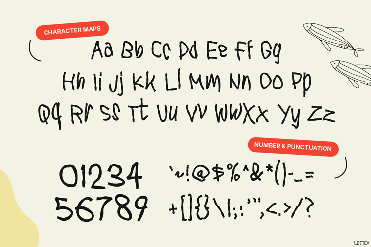 Preview of Leftea Font