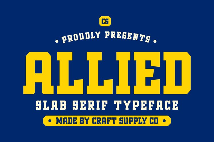 Preview of CS Allied Font