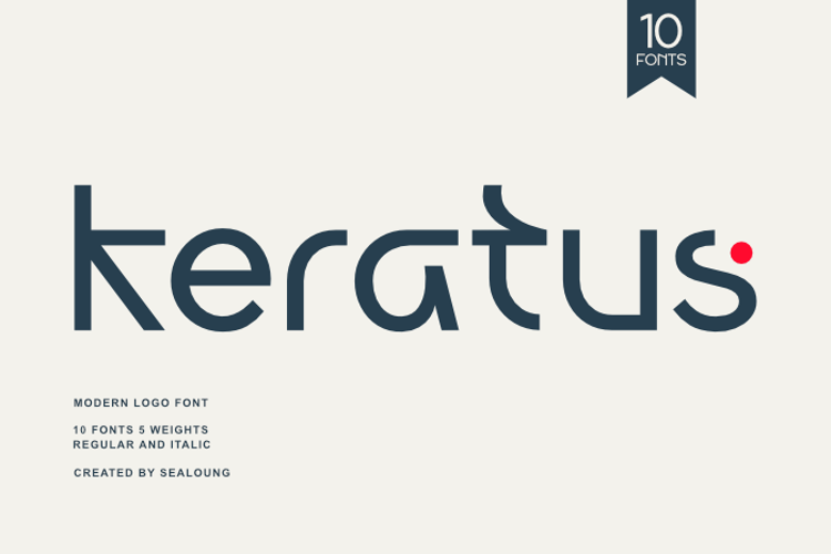 Preview of Keratus Medium Font
