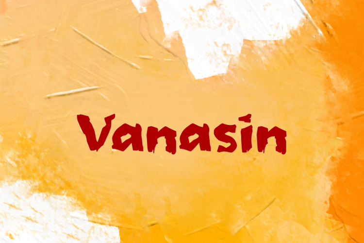 Preview of v Vanasin Font
