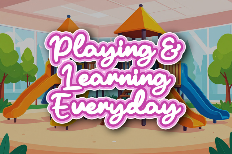 Preview of Bloomy Kiddos Font