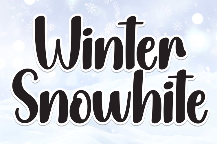 Preview of Winter Snowhite Font