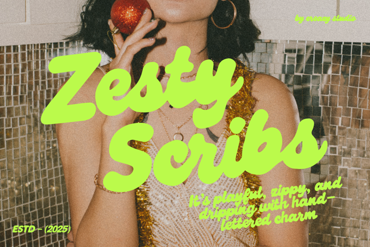 Preview of Zesty Scribs Font