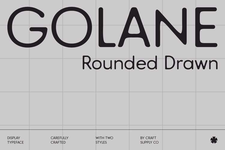 Golane Rounded Drawn Font