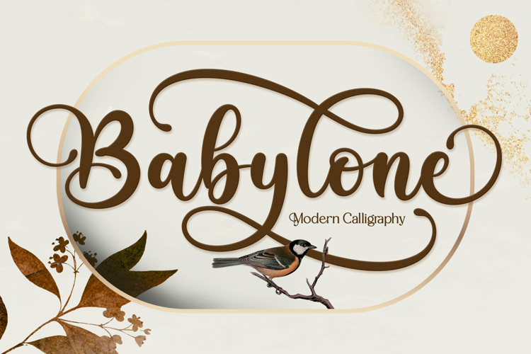 Preview of Babylone Script Font