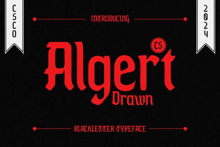 CS Algert Drawn Font