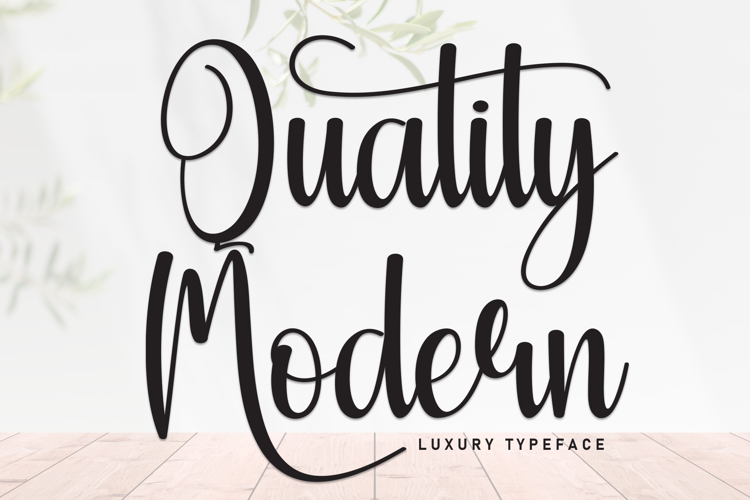 Preview of Quality Modern Font