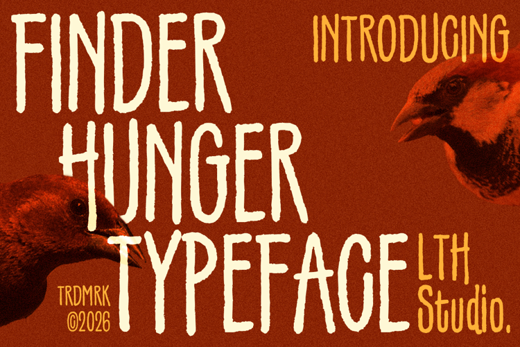 Preview of Finder Hunger Font