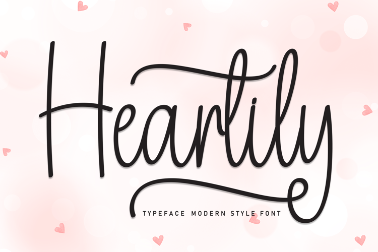 Preview of Heartily Font