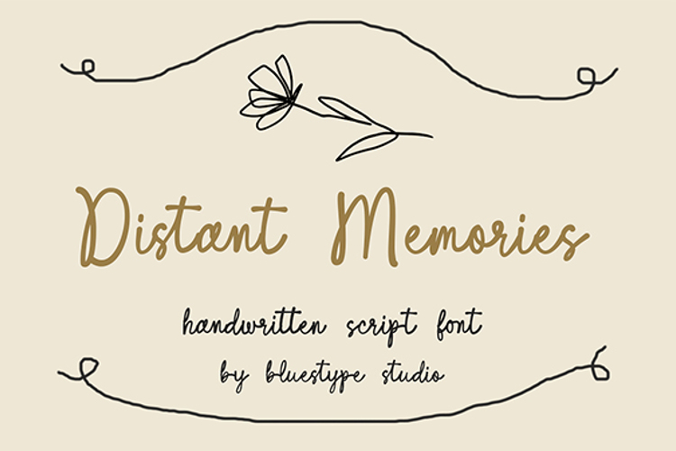Preview of Distant Memories Font