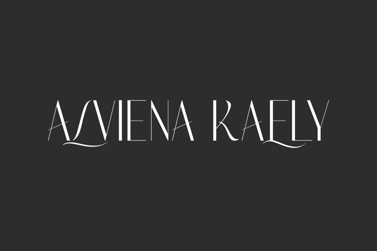 Preview of Alviena Kaely Font
