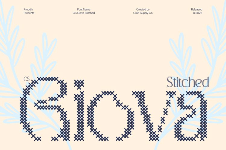 Preview of CS Giova Stitched Font