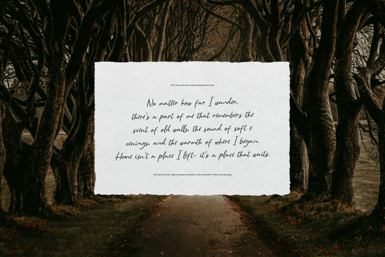 Preview of Single Whimney Font