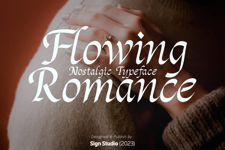 Preview of Flowing Romance Font