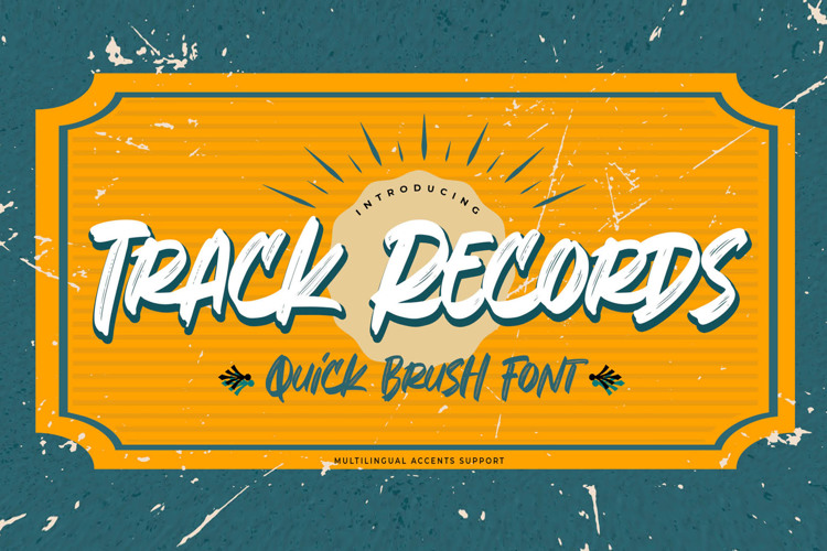 Preview of Track Records Font