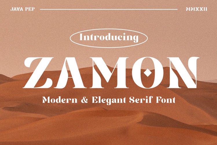 Preview of Zamon Font