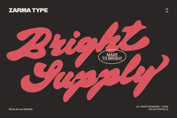 Preview of Bright Supply Font