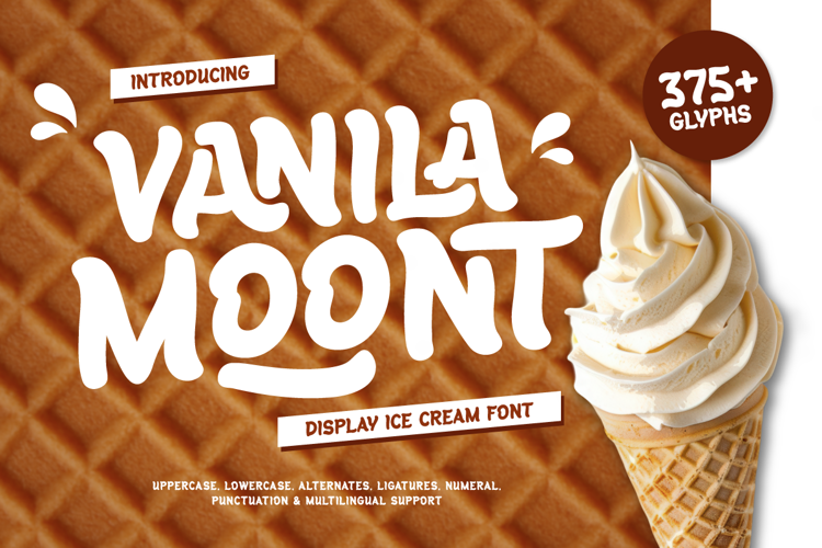Preview of Vanila Moont Font