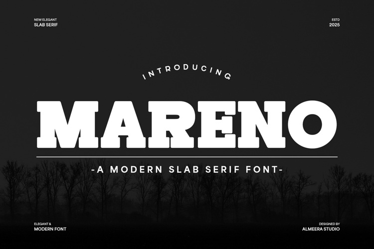 Preview of Mareno Font