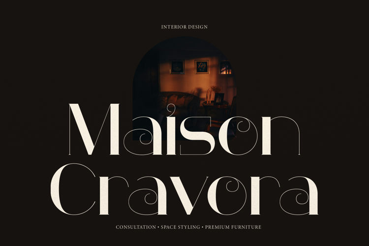 Preview of Curlovia Font