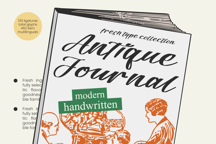 Preview of Antique Journal Font