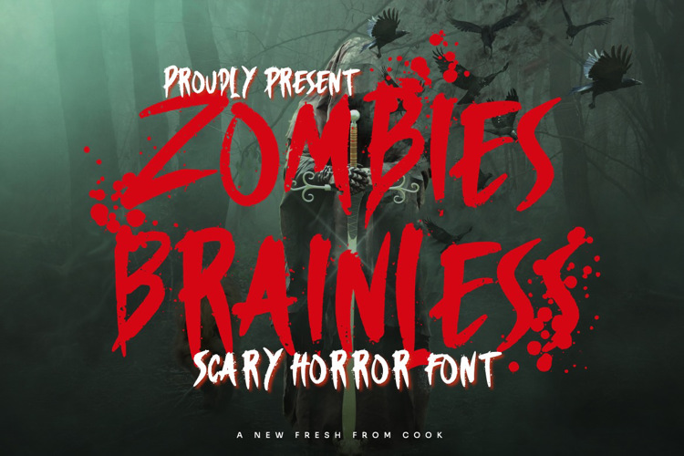 Zombies Brainless Font