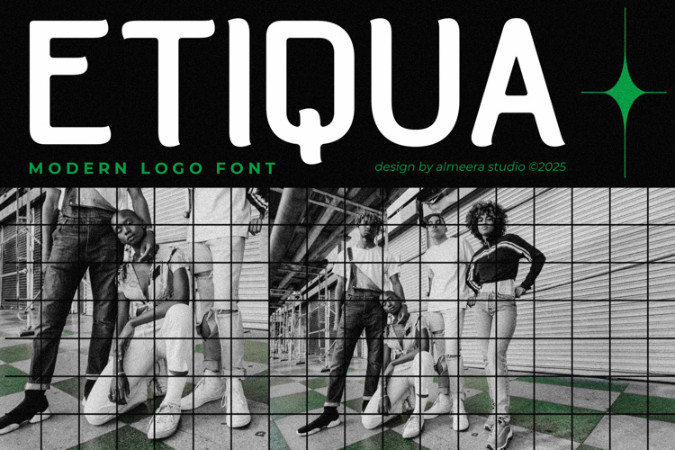 Preview of Etiqua Font