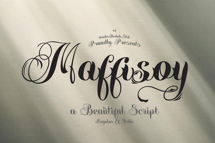 Preview of Maffisoy Font