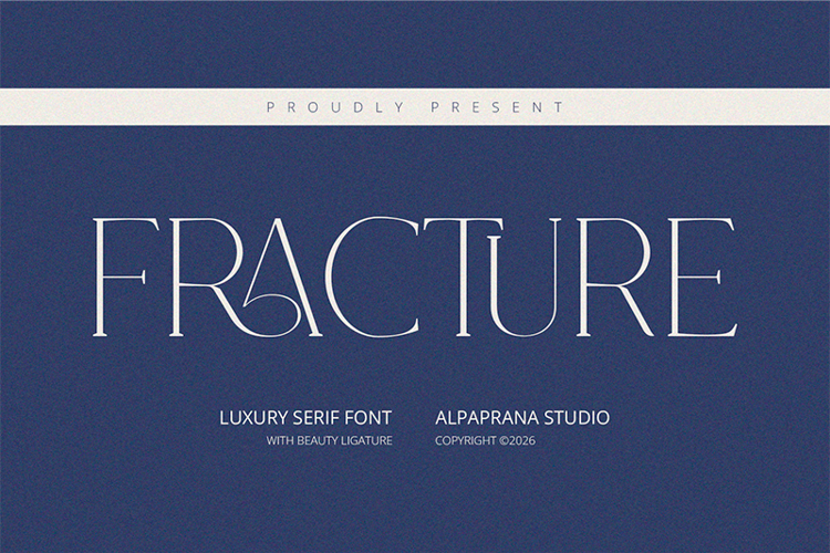 Preview of Fracture Font