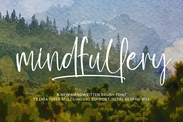 Preview of Mindfullery Font