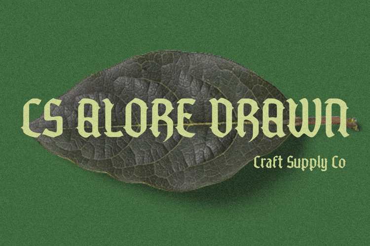 CS Alore Drawn Font