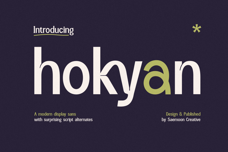 Preview of Hokyan Font