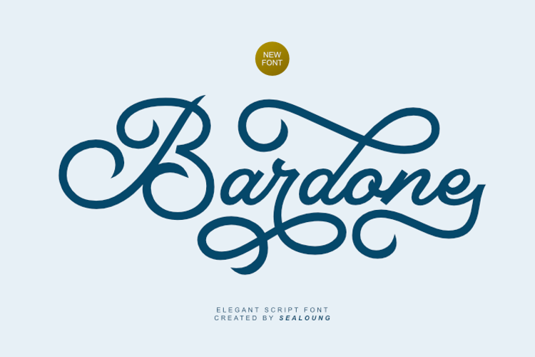 Preview of Bardone Font