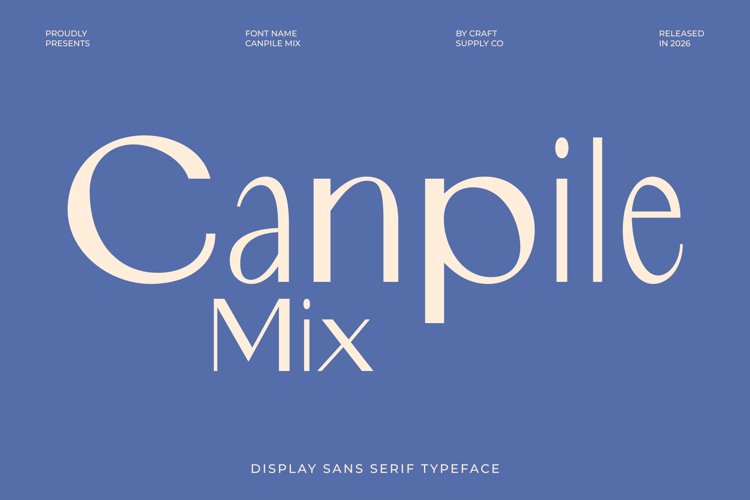 Preview of Canpile Mix Font