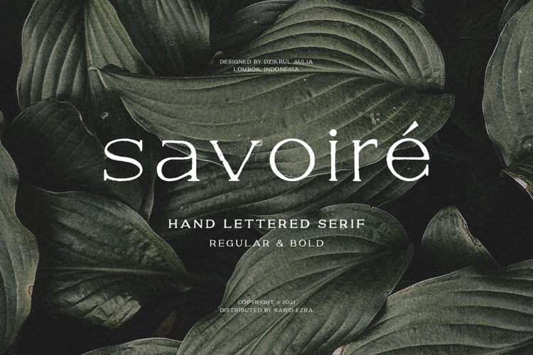 Preview of Savoire Font