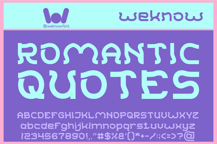 Romantic Quotes Font