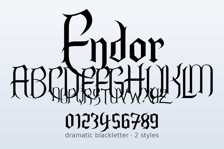 Preview of Endor Font