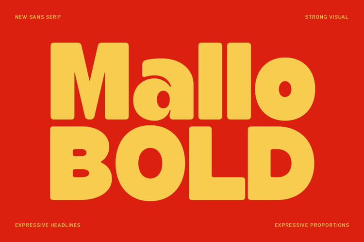 Preview of Mallo Bold Font
