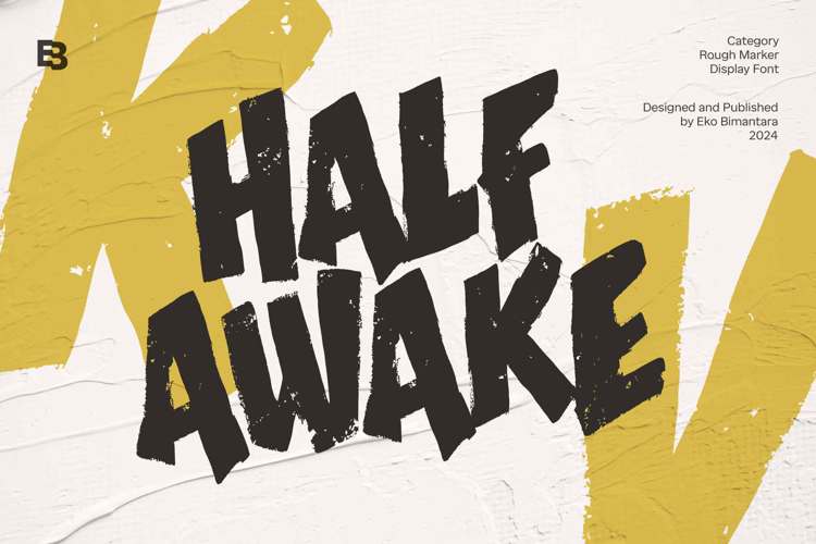 Preview of Half Awake Font