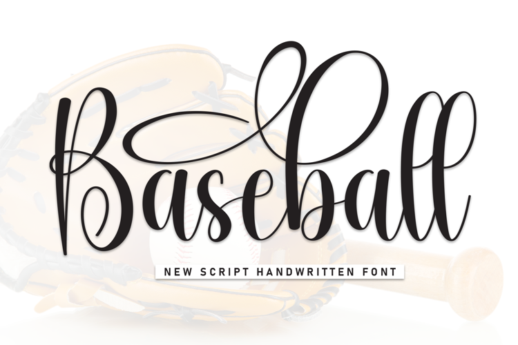 Preview of Baseball Font