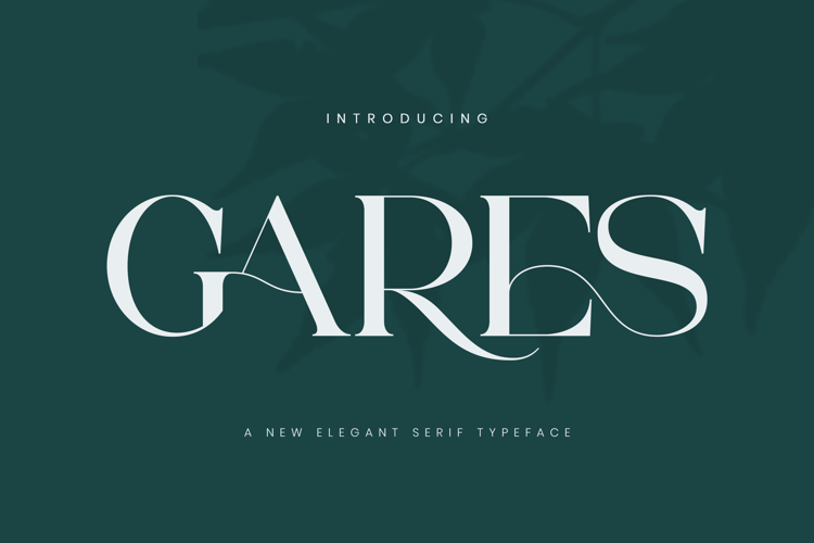 Preview of Gares Font