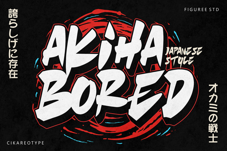 Preview of Akihabored Font