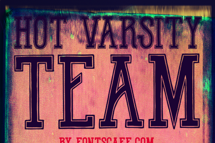 Hot Varsity Team Font