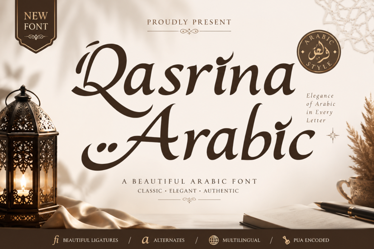 Preview of Qasrina Arabic Font