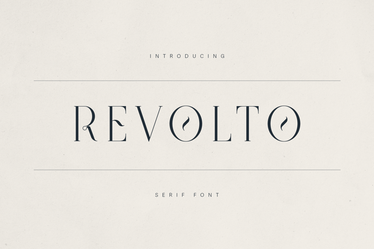 Preview of Revolto Font